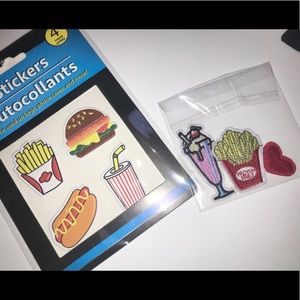 💓3/$15 Fast food love patch sticker set burger